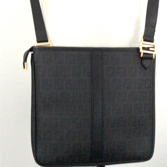 Fendi Crossbody Small Messenger Bag. Authentic with certificate. Charcoal. - Picture 1 of 9